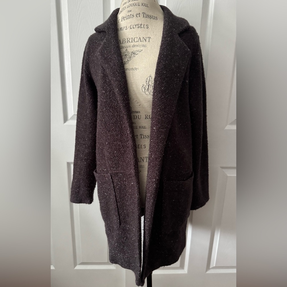 Small A New Day Heather Purple Coat Jacket Cardigan - Picture 2 of 16